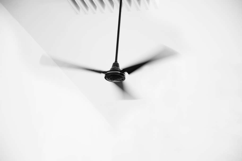 Turn Ceiling Fan to Make Paint Dry Faster