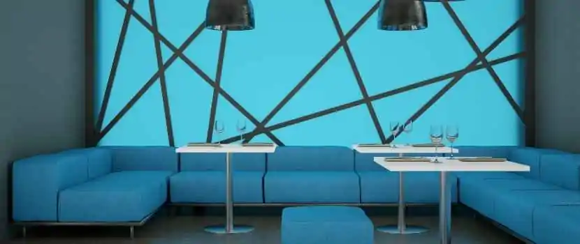 metallic furniture matching paint wall